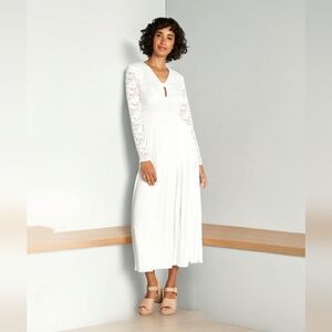 NEW NWT Modcloth Lacing Down the Aisle Maxi Dress